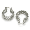 Rhodium Gold Filled Small Hoop, Polished, Rhodium Finish, 02.170.0106.1.25