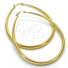 Oro Laminado Large Hoop, Gold Filled Style Teardrop and Hollow Design, Polished, Golden Finish, 02.122.0092.60