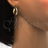 Oro Laminado Small Hoop, Gold Filled Style Polished, Golden Finish, 02.122.0095.20