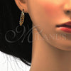 Oro Laminado Small Hoop, Gold Filled Style Polished, Tricolor, 02.102.0005.20