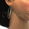 Oro Laminado Large Hoop, Gold Filled Style Diamond Cutting Finish, Golden Finish, 02.168.0046.55