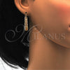 Oro Laminado Small Hoop, Gold Filled Style Polished, Tricolor, 02.102.0029.20