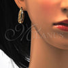 Oro Laminado Small Hoop, Gold Filled Style Polished, Tricolor, 02.102.0016.20