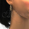 Oro Laminado Small Hoop, Gold Filled Style Polished, Tricolor, 02.102.0031.25