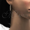 Oro Laminado Small Hoop, Gold Filled Style Twist Design, Polished, Golden Finish, 02.170.0189.20