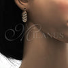 Oro Laminado Small Hoop, Gold Filled Style Twist Design, Polished, Golden Finish, 02.170.0193.20