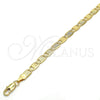 Oro Laminado Basic Necklace, Gold Filled Style Polished, Golden Finish, 04.63.1336.24 (100 Gauge, 05 MM Thickness, 24 Inches Length)