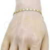 Oro Laminado Basic Bracelet, Gold Filled Style Polished, Golden Finish, 04.63.1338.08 (100 Gauge, 05 MM Thickness, 8 Inches Length)