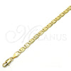 Oro Laminado Basic Bracelet, Gold Filled Style Polished, Golden Finish, 04.63.1340.08 (100 Gauge, 05 MM Thickness, 8 Inches Length)