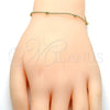 Oro Laminado Fancy Bracelet, Gold Filled Style Polished, Golden Finish, 03.318.0006.08 (02 MM Thickness, 8 Inches Length)