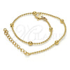 Oro Laminado Fancy Bracelet, Gold Filled Style Polished, Golden Finish, 03.318.0006.08 (02 MM Thickness, 8 Inches Length)