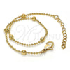 Oro Laminado Fancy Bracelet, Gold Filled Style Polished, Golden Finish, 03.318.0006.08 (02 MM Thickness, 8 Inches Length)