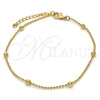 Oro Laminado Fancy Bracelet, Gold Filled Style Polished, Golden Finish, 03.318.0006.08 (02 MM Thickness, 8 Inches Length)