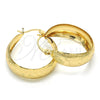 Oro Laminado Medium Hoop, Gold Filled Style Polished, Golden Finish, 02.106.0001.30