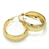 Oro Laminado Medium Hoop, Gold Filled Style Polished, Golden Finish, 02.106.0009.30