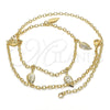 Oro Laminado Pendant Necklace, Gold Filled Style Leaf Design, Polished, Golden Finish, 04.63.1374.18 (03 MM Thickness, 18 Inches Length)