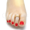 Oro Laminado Toe Ring, Gold Filled Style Dolphin Design, Polished, Golden Finish, 01.117.0005 (One size fits all)
