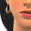 Oro Laminado Small Hoop, Gold Filled Style Twist Design, Polished, Golden Finish, 02.261.0053.20