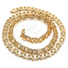 Oro Laminado Basic Necklace, Gold Filled Style Polished, Golden Finish, 04.197.0001.30 (09 MM Thickness, 30 Inches Length)