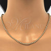 Oro Laminado Basic Necklace, Gold Filled Style Diamond Cutting Finish, Golden Finish, 04.213.0137.20 (03 MM Thickness, 20 Inches Length)