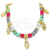 Oro Laminado Charm Bracelet, Gold Filled Style Little Boy and Little Girl Design, Polished, Golden Finish, 03.63.1911.08 (06 MM Thickness, 8 Inches Length)