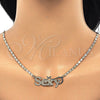 Oro Laminado Necklace and Bracelet, Gold Filled Style Polished, Golden Finish, 06.63.0240