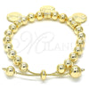 Oro Laminado Adjustable Bolo Bracelet, Gold Filled Style Polished, Golden Finish, 03.63.2010.08 (08 MM Thickness, 8 Inches Length)