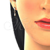 Oro Laminado Stud Earring, Gold Filled Style Star Design, Polished, Golden Finish, 02.09.0164