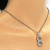 Oro Laminado Fancy Pendant, Gold Filled Style with White Cubic Zirconia, Polished, Golden Finish, 05.185.0028