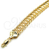 Oro Laminado Basic Bracelet, Gold Filled Style Polished, Golden Finish, 04.197.0002.08 (14 MM Thickness, 8 Inches Length)