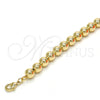 Oro Laminado Fancy Anklet, Gold Filled Style Ball and Expandable Bead Design, Polished, Golden Finish, 03.93.0009.10 (06 MM Thickness, 10 Inches Length)