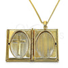 Oro Laminado Pendant Necklace, Gold Filled Style Cross Design, Polished, Golden Finish, 04.117.0003.20 (02 MM Thickness, 20 Inches Length)