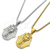 Stainless Steel Pendant Necklace, Polished, Steel Finish, 04.358.0014.30 (03 MM Thickness, 30 Inches Length)