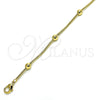 Oro Laminado Fancy Bracelet, Gold Filled Style Polished, Golden Finish, 03.360.0004.08 (05 MM Thickness, 8 Inches Length)