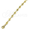 Oro Laminado Fancy Bracelet, Gold Filled Style Ball Design, Polished, Golden Finish, 03.326.0005.08 (05 MM Thickness, 8 Inches Length)