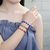 Oro Laminado Fancy Bracelet, Gold Filled Style Evil Eye Design, Red Polished, Golden Finish, 03.63.2071.1.07 (04 MM Thickness, 7 Inches Length)