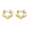 Oro Laminado Small Hoop, Gold Filled Style Polished, Golden Finish, 02.163.0080.12