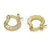 Oro Laminado Small Hoop, Gold Filled Style Polished, Golden Finish, 02.163.0086.12