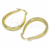 Oro Laminado Medium Hoop, Gold Filled Style Diamond Cutting Finish, Golden Finish, 02.170.0281.30