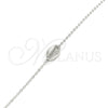 Sterling Silver Fancy Bracelet, Polished, Rhodium Finish, 03.370.0001.06 (02 MM Thickness, 6 Inches Length)