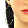 Oro Laminado Extra Large Hoop, Gold Filled Style Polished, Tricolor, 02.170.0296.70