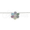 Sterling Silver Pendant Necklace, with Multicolor Cubic Zirconia, Polished, Rhodium Finish, 04.336.0223.16 (02 MM Thickness, 16 Inches Length)