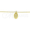 Sterling Silver Pendant Necklace, Polished, Golden Finish, 04.332.0001.2.16 (01 MM Thickness, 16 Inches Length)