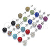 Sterling Silver Stud Earring, with Ruby Crystal, Polished, Rhodium Finish, 02.332.0042.11