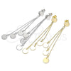 Sterling Silver Long Earring, Polished, Golden Finish, 02.186.0196.1