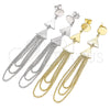 Sterling Silver Long Earring, Polished, Golden Finish, 02.186.0200.1