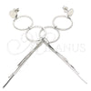 Sterling Silver Stud Earring, Polished, Rhodium Finish, 02.186.0201