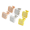 Sterling Silver Stud Earring, with White Micro Pave, Polished, Rose Gold Finish, 02.369.0016.1