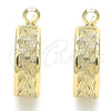 Oro Laminado Huggie Hoop, Gold Filled Style Polished, Golden Finish, 02.170.0299.25