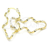Oro Laminado Small Hoop, Gold Filled Style Twist Design, Polished, Golden Finish, 02.170.0302.20